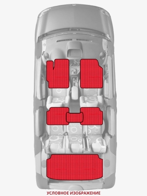 ЭВА коврики «Queen Lux» комплект для Honda City (4G)